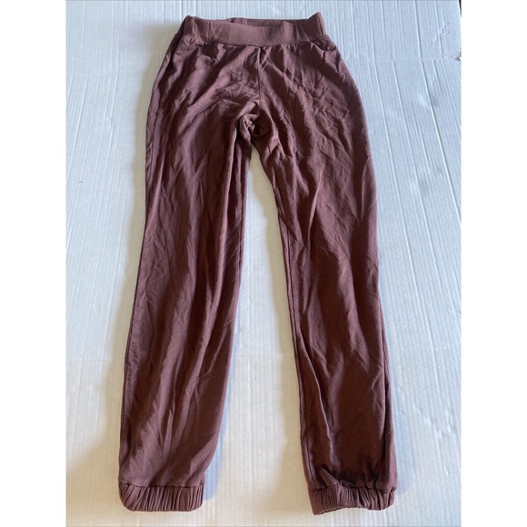 Commando Sweatpants Loose Leggings Lounge Brown Pants XS Elastic Ankle‎ Waist - Picture 1 of 9